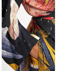 Vivienne Westwood Anglomania Multicolor Witches Curve Crepe Dress