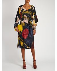 Vivienne Westwood Anglomania Multicolor Witches Curve Crepe Dress