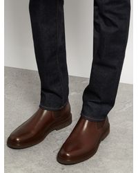 A.P.C. Grant Leather Chelsea Boots in Brown for Men - Lyst