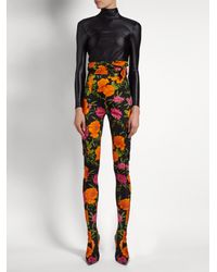 balenciaga floral boots