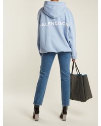 light blue balenciaga hoodie