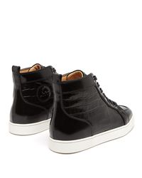 Baskets montantes en cuir effet crocodile Rantus Cuir Christian ... Baskets montantes en cuir effet crocodile Rantus Cuir Christian ...