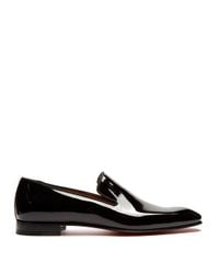 black red bottom loafers