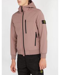 stone island pink soft shell