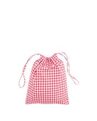 prada gingham makeup bag