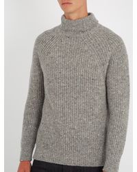 inis meáin boatbuilder wool and cashmere-blend sweater in