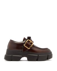 prada brown loafers