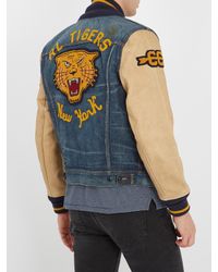 Polo Denim Letterman Jacket Online 