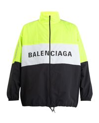 Balenciaga Logo-print Technical Jacket in Gray for Men | Lyst