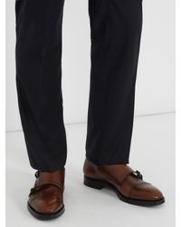 prada double monk strap shoes