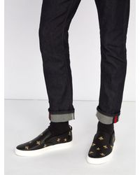 gucci slip on black