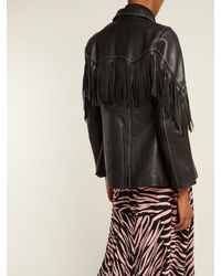 ganni white fringe jacket