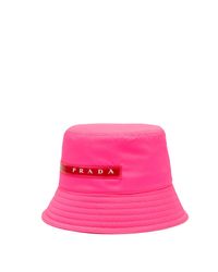 prada linea rossa bucket hat