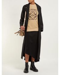 Loewe Natural Anagram Embroidered Cotton Terry Sweatshirt