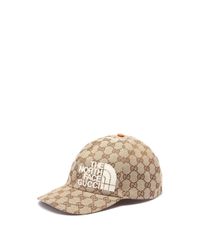 Gucci X The North Face Gg Monogram Baseball Cap In Natural Lyst