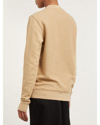Loewe Natural Anagram Embroidered Cotton Terry Sweatshirt