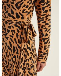 dvf leopard dress