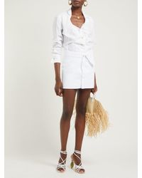 jacquemus denim skirt