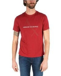 Armani Exchange Red T-shirt for men
