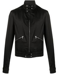 Rick Owens Black Viscose Outerwear Jacket for men