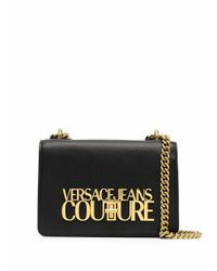 Versace Jeans Black Polyester Shoulder Bag