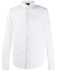 camicia armani bianca uomo