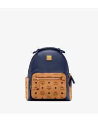 dark blue mcm backpack