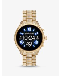 Reloj inteligente Lexington Gen 5 en tono dorado con incrustaciones Michael  Kors de color Metálico | Lyst