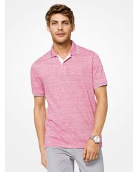 michael kors polo mens pink
