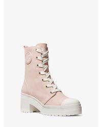 Bota de estilo militar Corey de lona Michael Kors de Lona de color Rosa |  Lyst