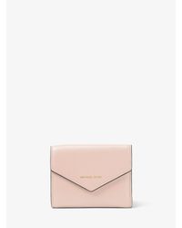 mk small leather envelope wallet