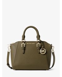 ciara medium saffiano leather satchel