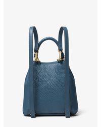 Michael Kors Viv Extra-small Pebbled Leather Backpack in ...