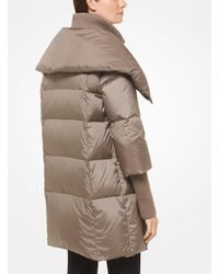 michael kors nylon oversized puffer jacket