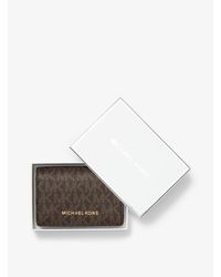jet set small logo and leather wallet