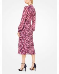 michael kors georgette shirtdress