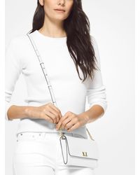 michael michael kors mott leather clutch