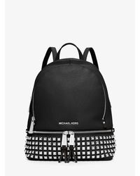 rhea large leather backpack