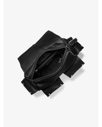 olivia medium studded satin backpack