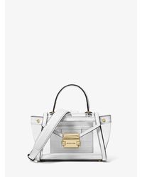 Borsa A Mano Whitney Mini In Pelle E Materiale Trasparente di Michael Kors  in Bianco | Lyst