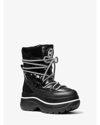 Bota de nieve Zadie de varios materiales Michael Kors de Tejido sintético  de color Negro | Lyst