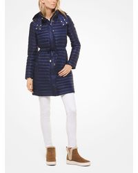 michael michael kors quilted satin puffer