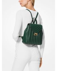 whitney quilted leather backpack