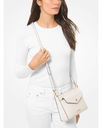 Michael Kors Maisie Medium Pebbled Leather 3-in-1 Crossbody Bag | Lyst