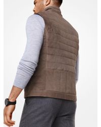 michael kors vest mens brown