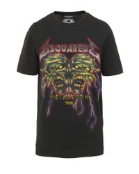 dsquared metal rock t shirt