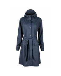 Rains Curve Jacket in het Blue