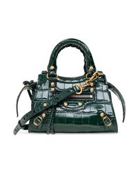 balenciaga neo classic mini green