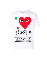Play Red Heart T-Shirt T108 – White 