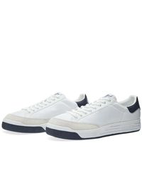 Zapatillas Rod Laver blancas y azul marino colegial adidas de Cuero de  color Blanco para hombre | Lyst